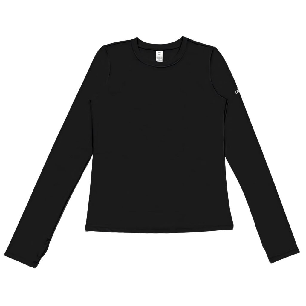 ALO YOGA-Athletic Long Sleeve Top/Black