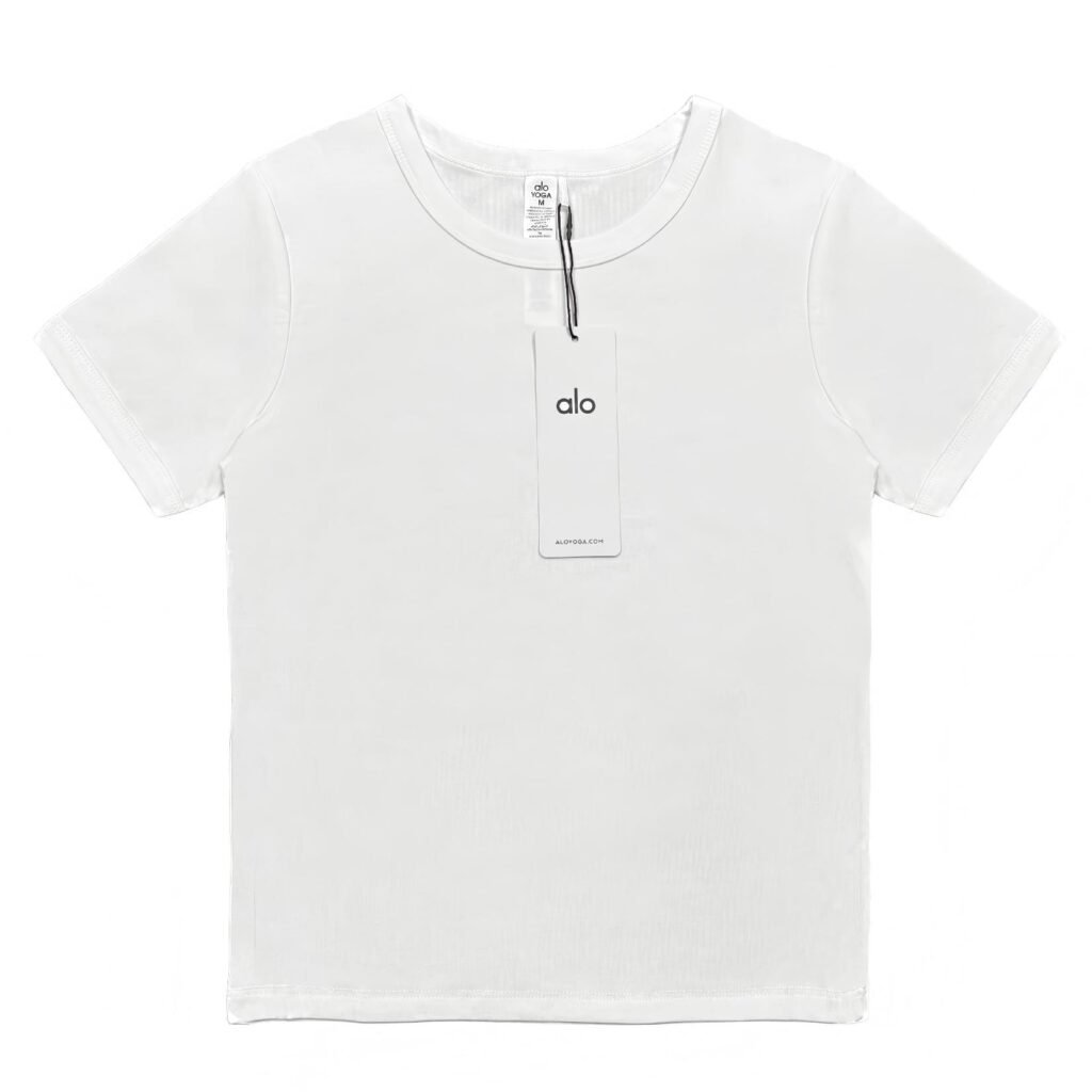 ALO YOGA-Back Logo Tee